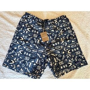 Patagonia Baggies Longs 7" Mens Size Medium New Visions New Navy Shorts